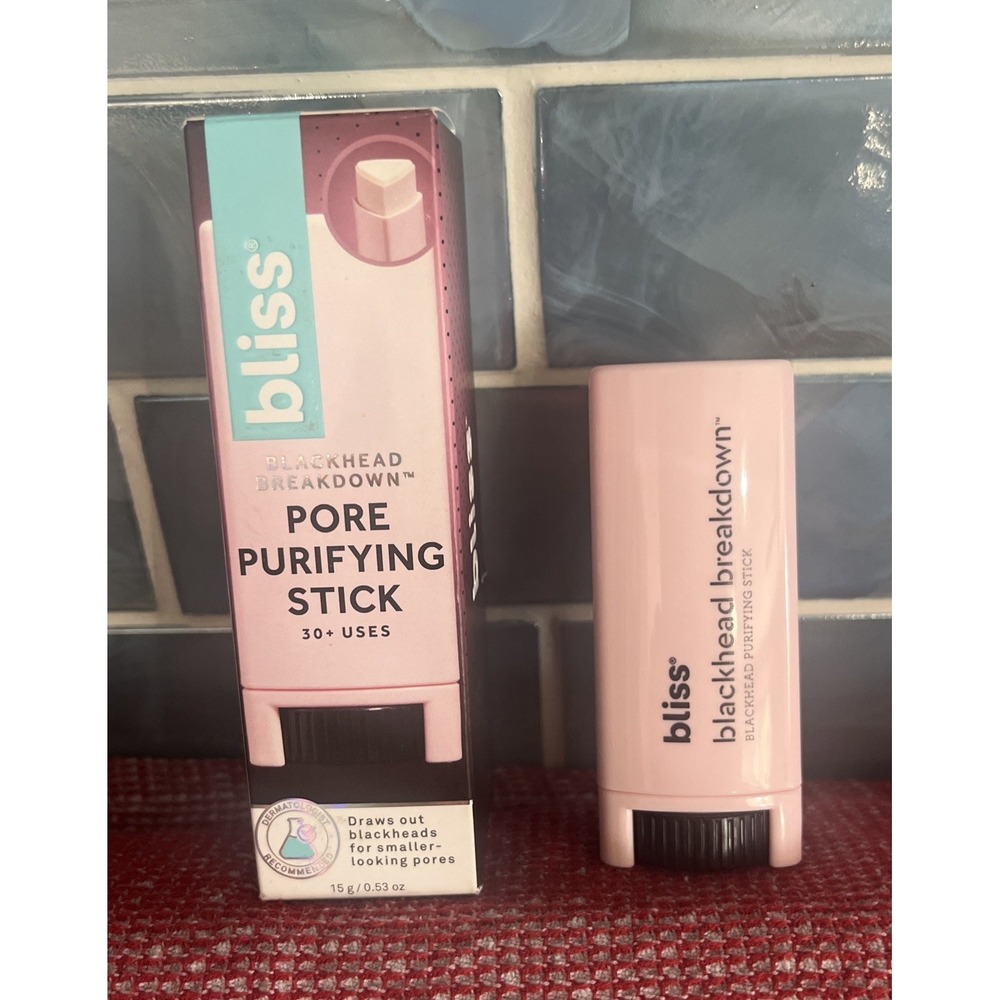 BLISS Blackhead Breakdown Pore Purifying Stick Skin Treatment 30+Uses New In Box - Picture 2 of 5